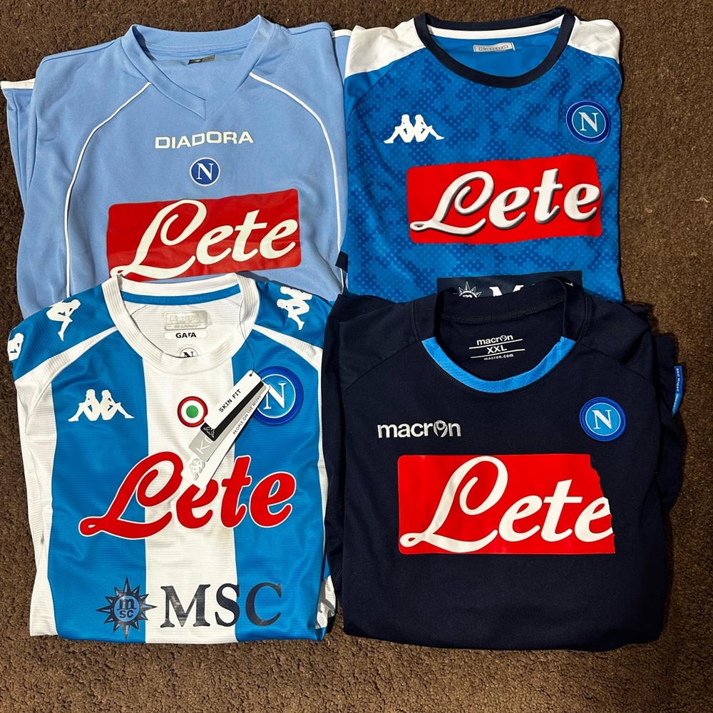 Napoli football shirts